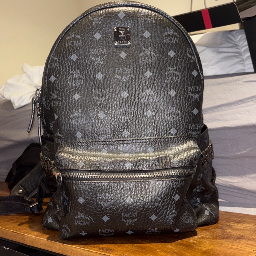 MCM Monogram Black Backpack